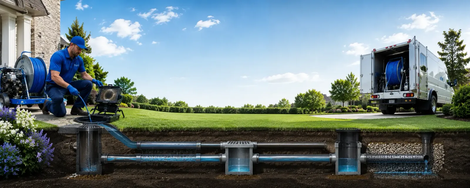 Outdoor drain cleaning information for West Pittsburg, PA